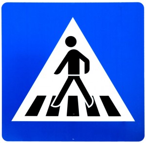 Placa de pedestre